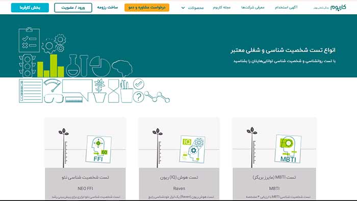 سامانه تست های شخصیت شناسی کاربوم