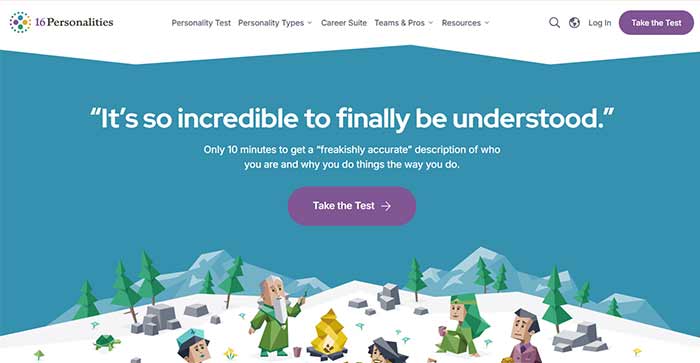 تست هوش و شخصیت با سایت 16Personalities