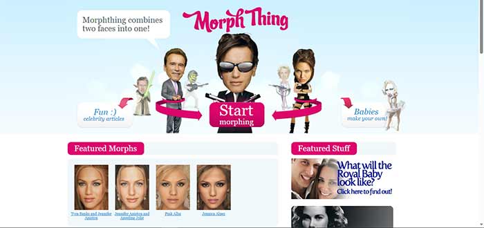 تشخیص چهره سایت تشخیص چهره MorphThing