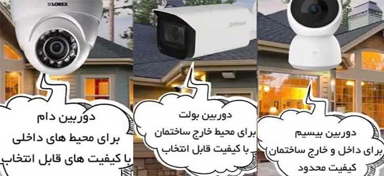 انواع دوربین